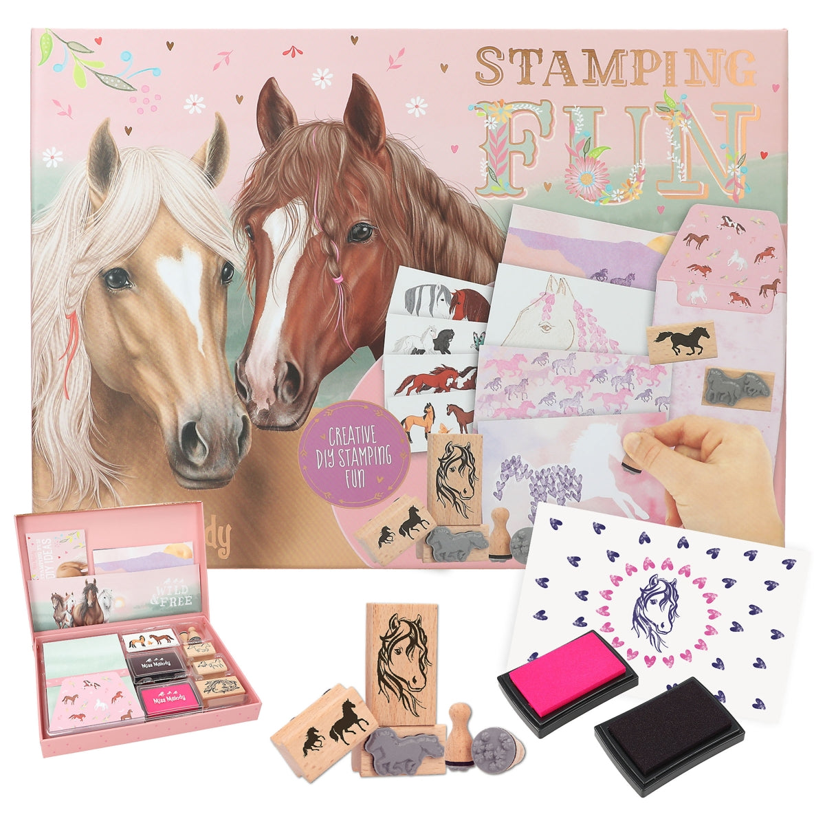 Miss Melody Stempelbox - Kreatives Stempel-Set für Kinder