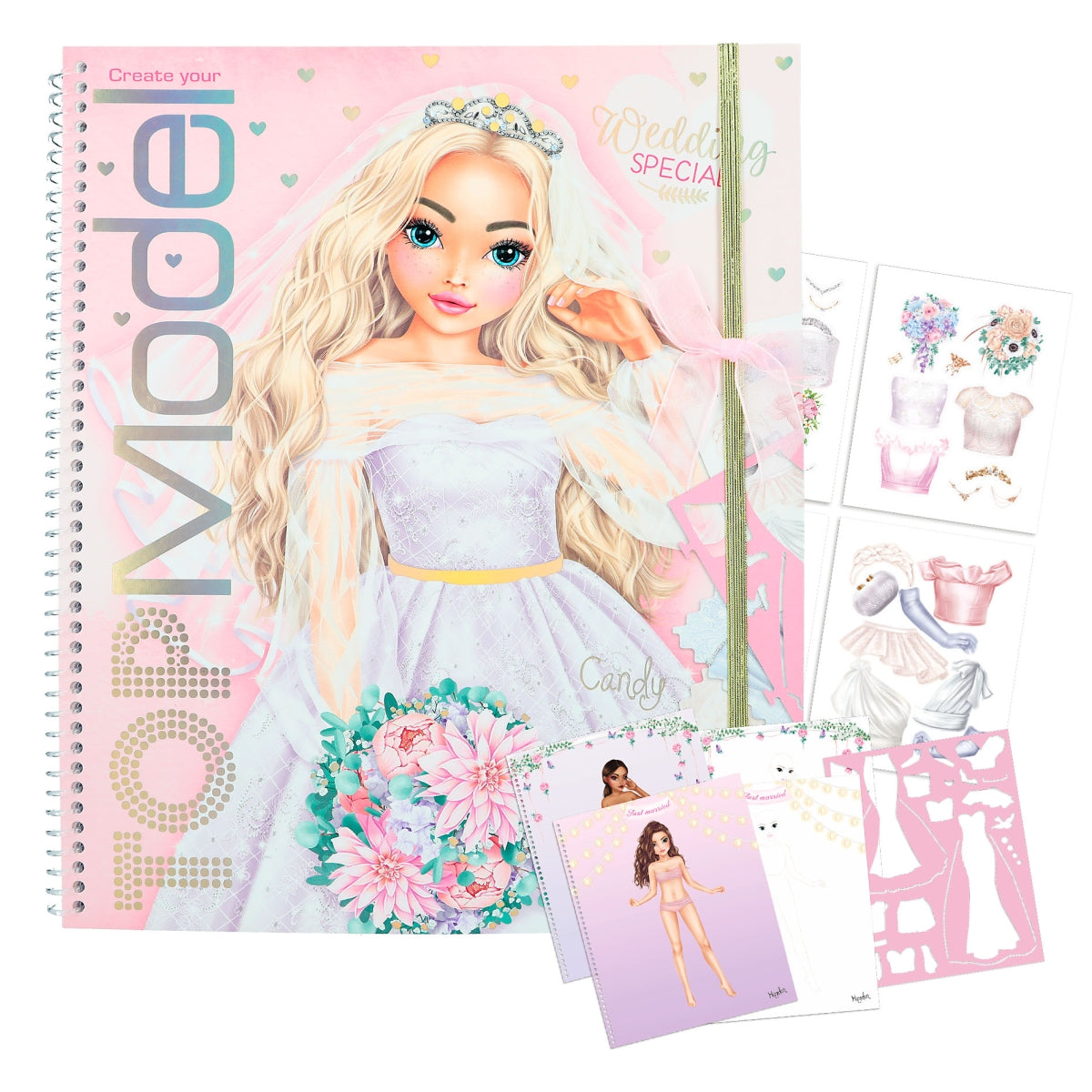 TOPModel Wedding Special Malbuch - Hochzeitsdesigns