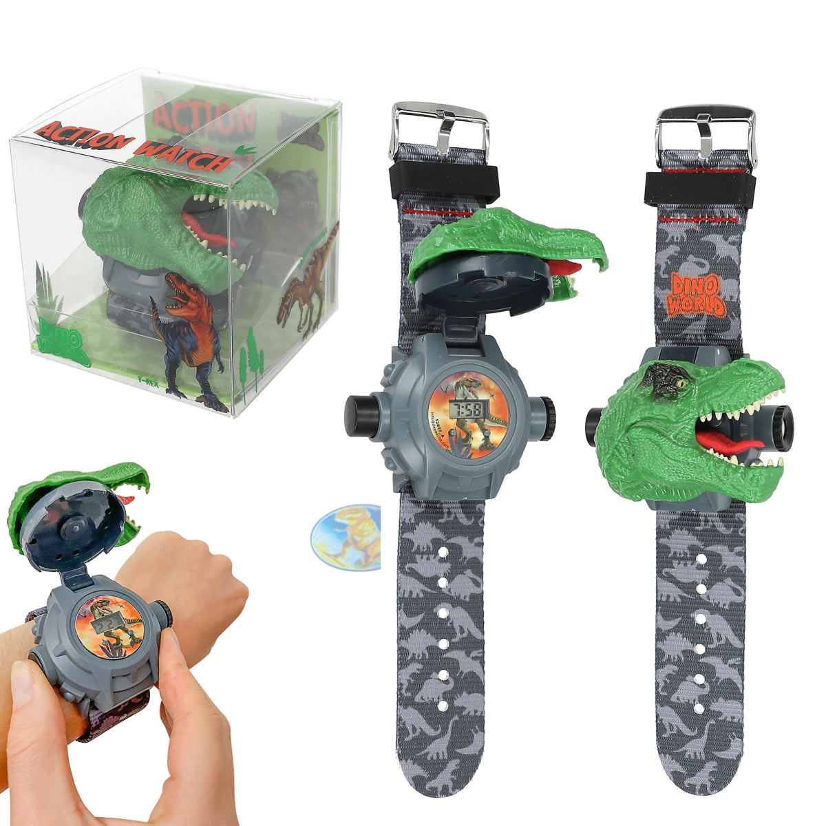 Dino World Armbanduhr mit Projektor