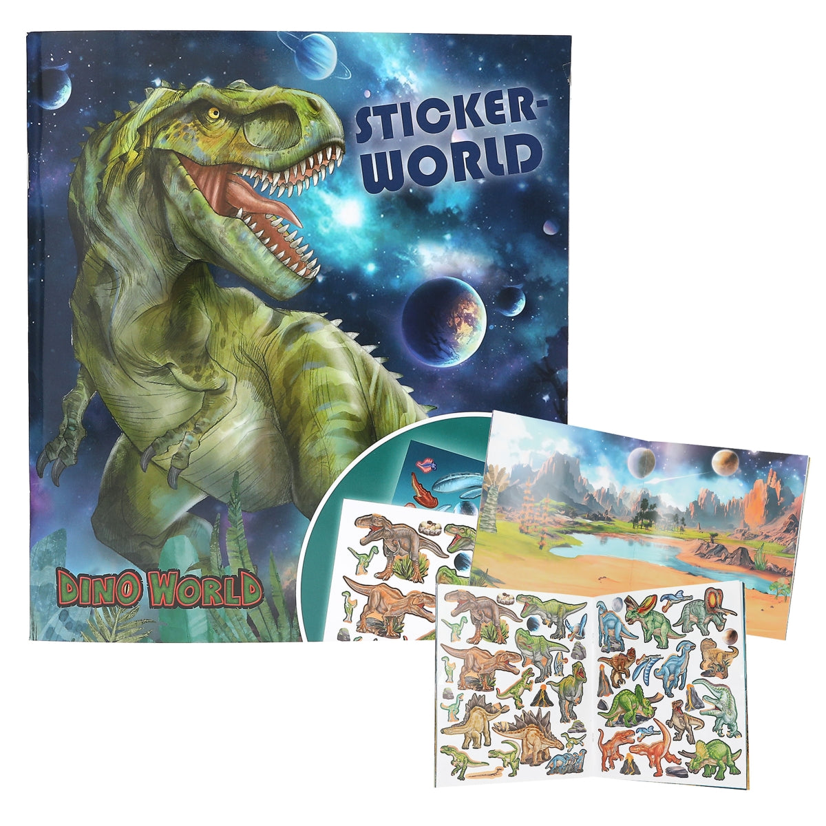 Dino World Stickerworld GALAXY - Magische Dinosaurier-Sticker für kleine Entdecker