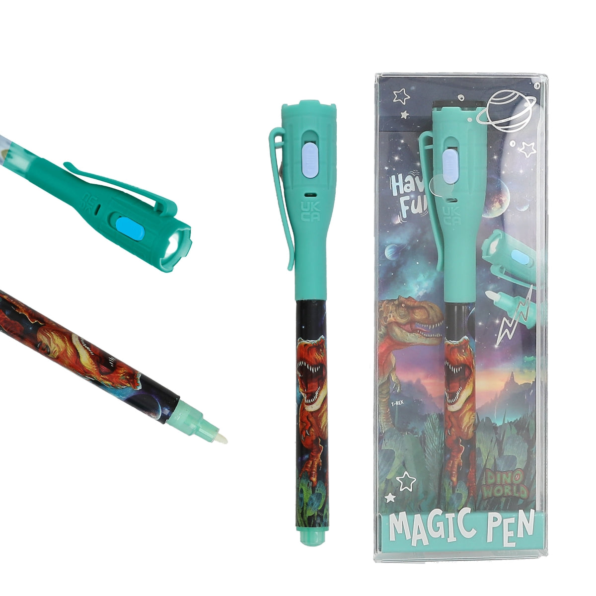 Dino World Geheimstift - Magischer UV-Stift für geheime Botschaften