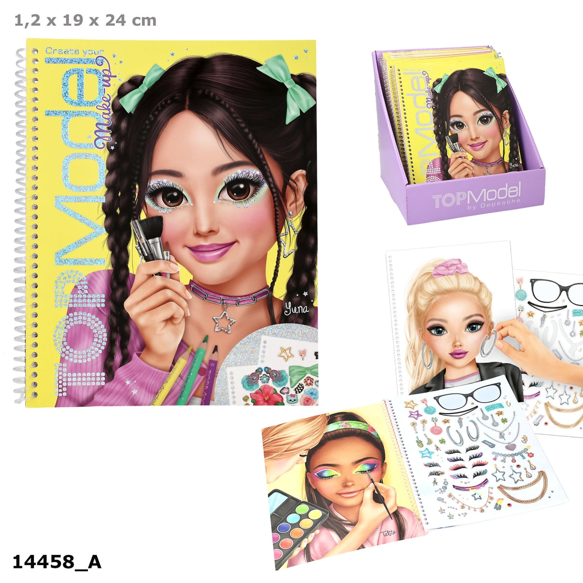 TOPModel Create your Make-up Malbuch mit 20 Ausmalvorlagen