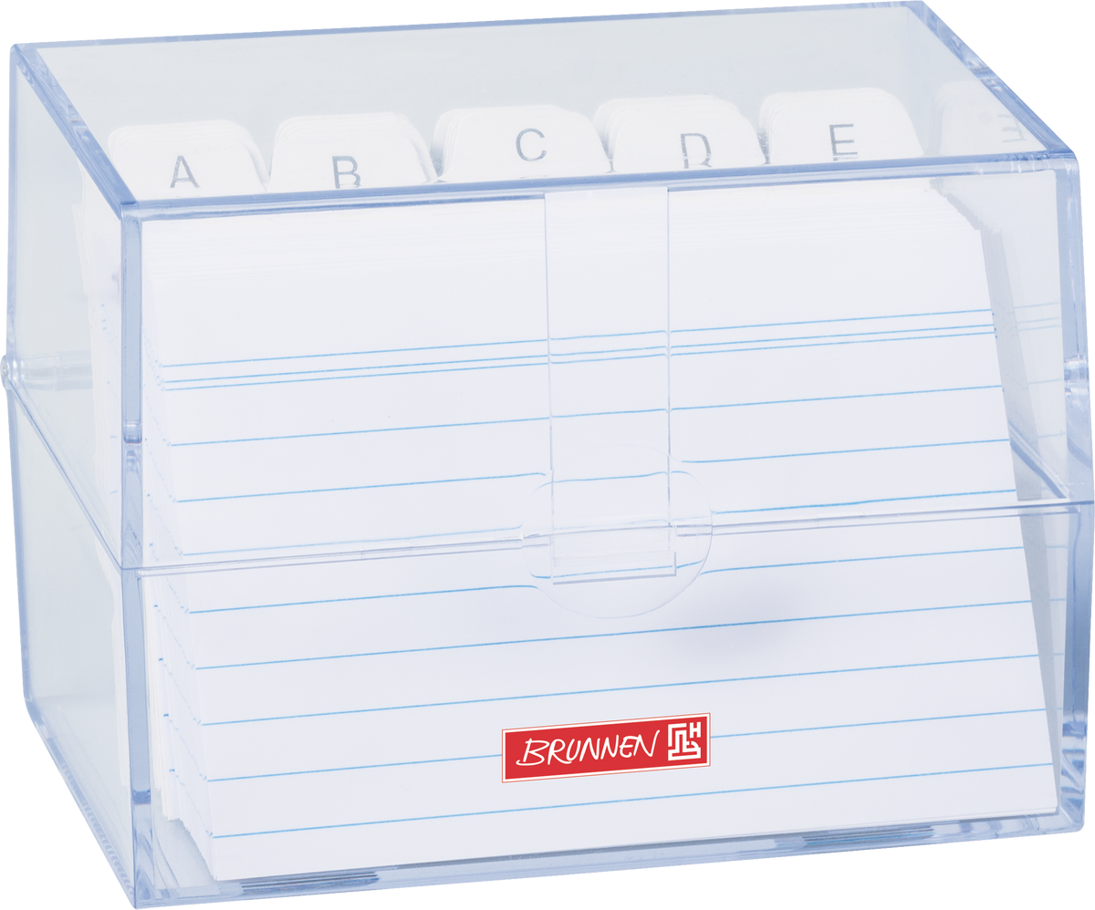 Karteibox A7 Transparent - Perfekte Organisation für 200 Karteikarten
