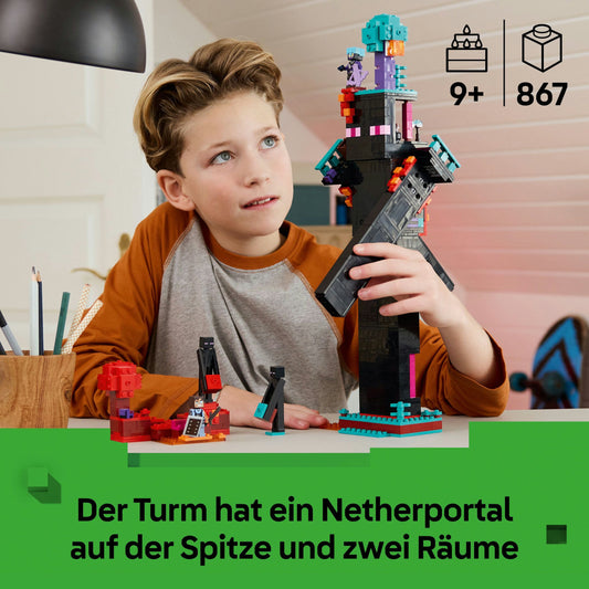 LEGO Minecraft Der Enderman-Turm 21279, 867 Teile