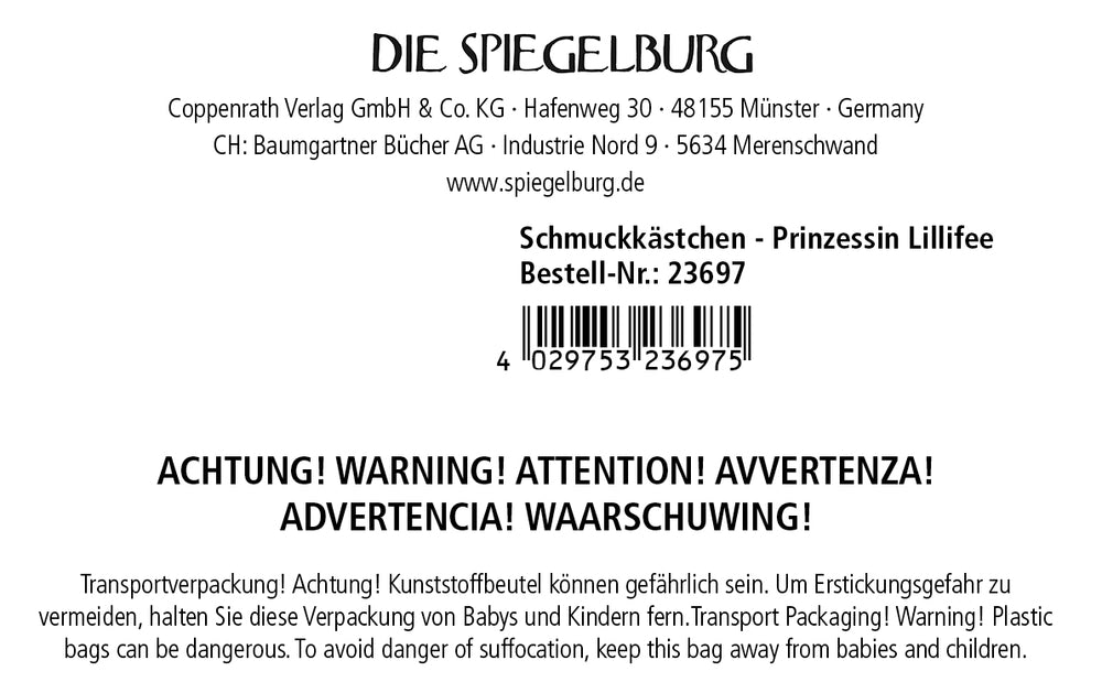 Schmuckkästchen Herz Prinzessin Lillifee – Glitzer & Fächer