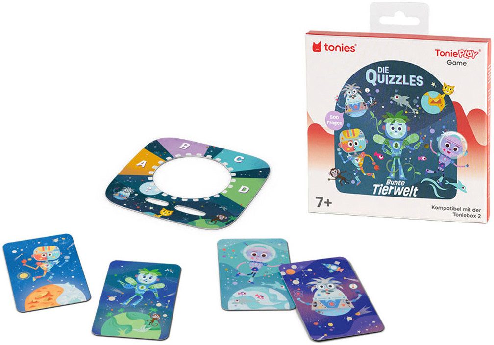 Tonieplay Game S - Die Quizzles: Bunte Tierwelt - Spannendes Quizspiel für Kinder ab 7
