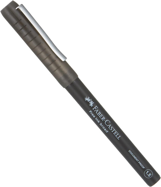 FABER-CASTELL Free Ink Tintenroller 1,5mm grau schwarz