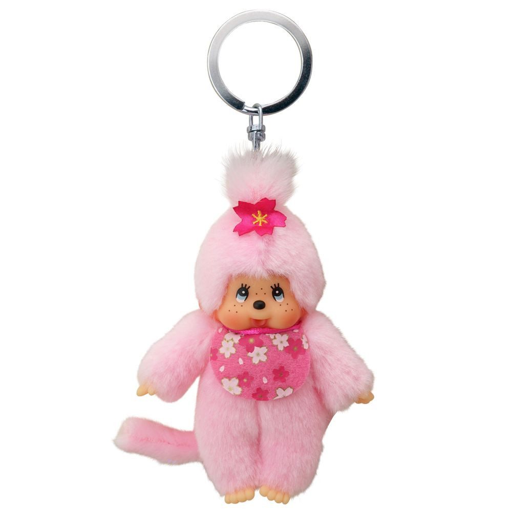 Monchhichi Schlüsselanhänger Kirschblüten-Mädchen rosa 10 cm