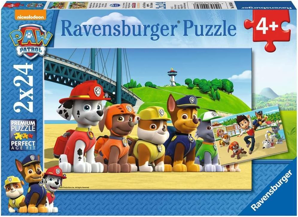 Ravensburger Heldenhafte Hunde Puzzle-Set - 2 x 24 Teile