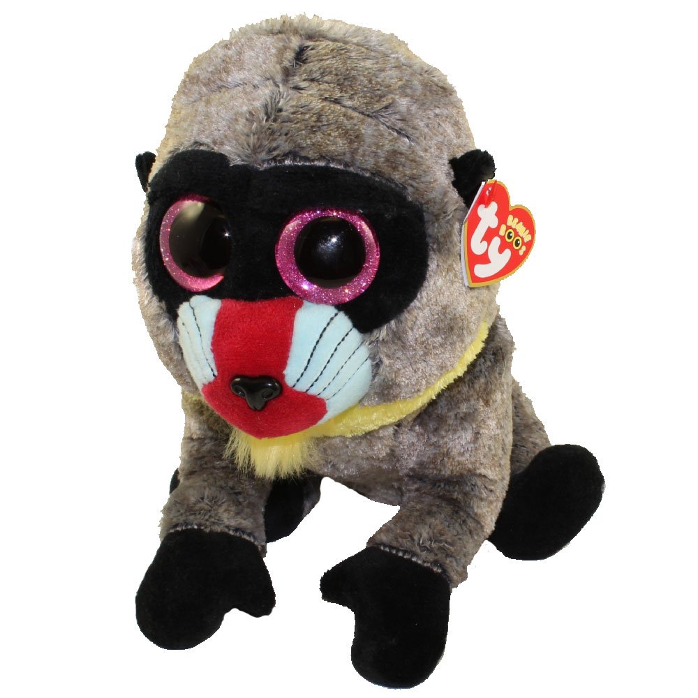 TY Beanie Boo's Wasabi - Süßer Pavian 24cm in Braun mit Glitzeraugen