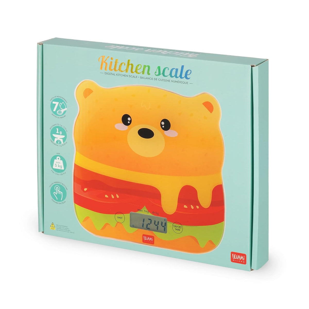 Legami Digitale Küchenwaage Teddy Bear, max. 5 kg