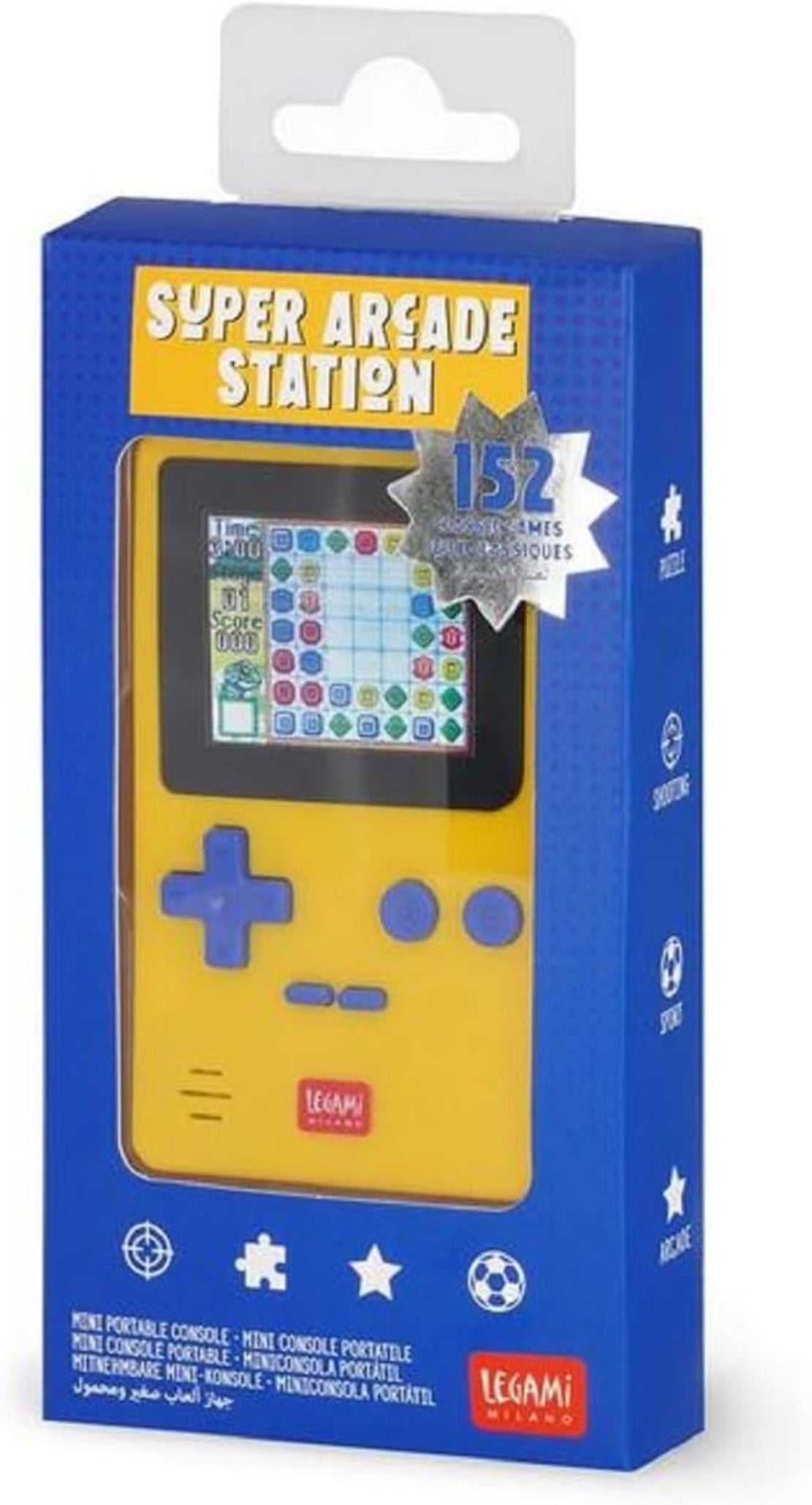 LEGAMI Super Arcade Station – Mini-Konsole 152 Spiele