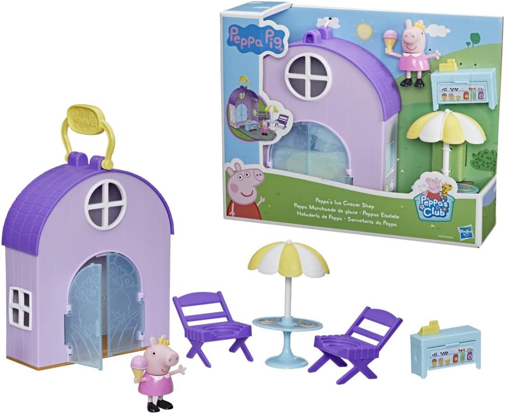 Hasbro Peppa Wutz Eisdiele - Interaktives Spielset für Kinder