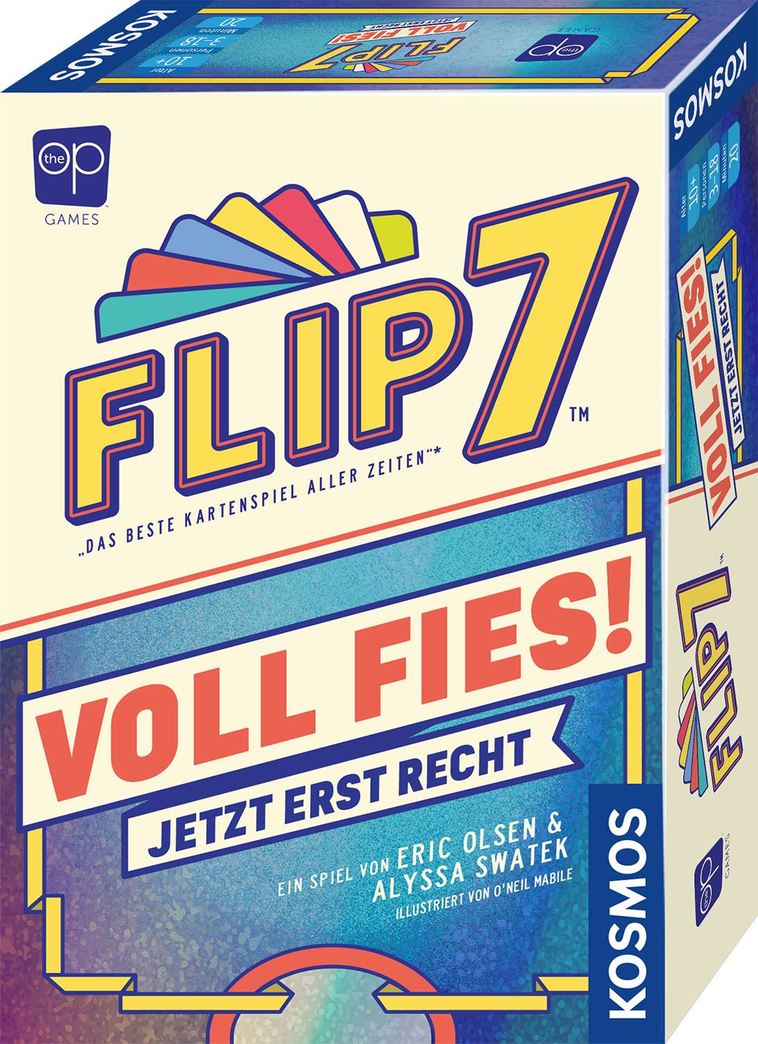 KOSMOS Flip 7 Voll fies! Kartenspiel ab 10 Jahren