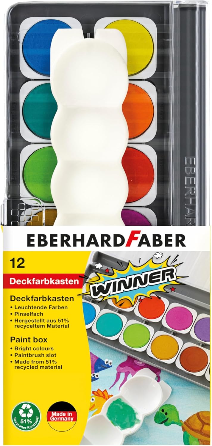 Eberhard Faber Deckfarbkasten Winner 12 Farben