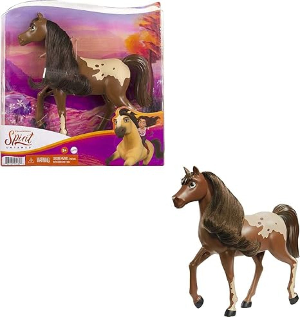 MATTEL® Dreamworks Spirit - Mustang Mare- Pferd, Mustang Stute aus der Herde von "Spirit - frei und ungezähmt" (20), beweglicher Kopf und lange Mähne, tolles Geschenk für Pferdeliebhaber ab 3 Jahren