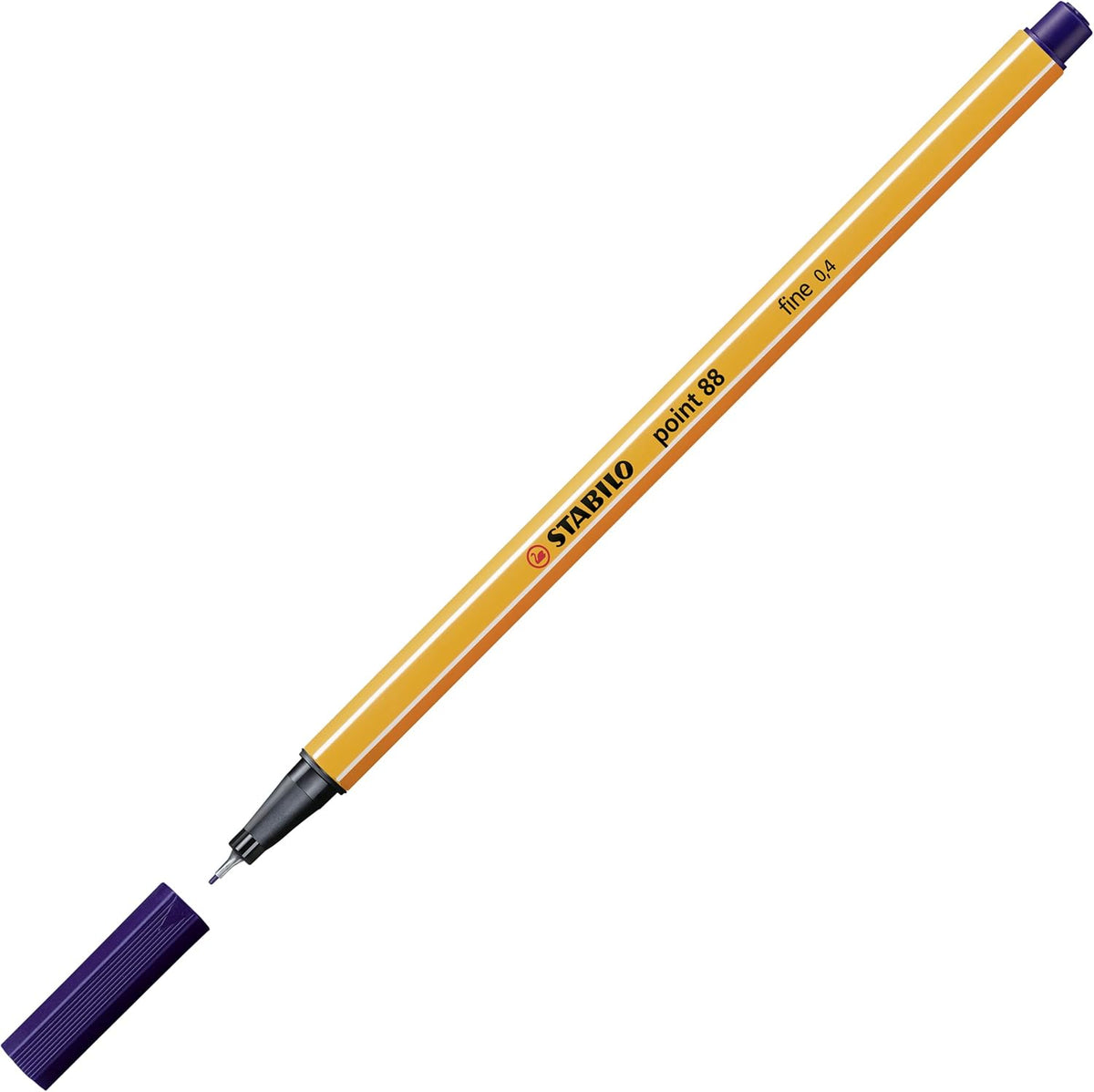 STABILO point 88 Fineliner - Nachtblau - Präzise Linienführung für Profis
