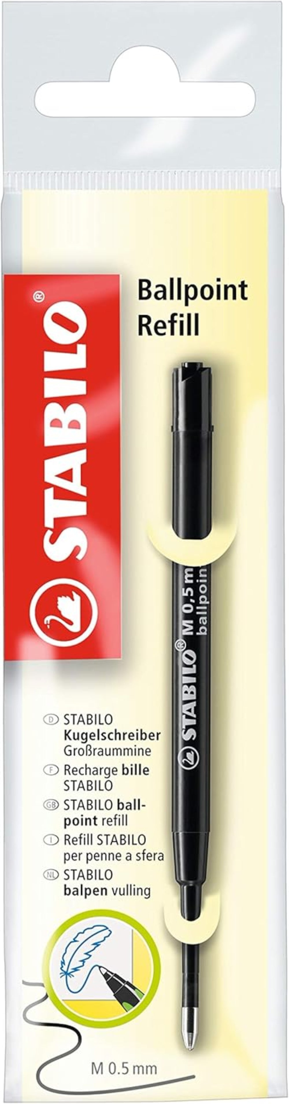 STABILO Kugelschreibermine Ballpoint 0,5mm schwarz