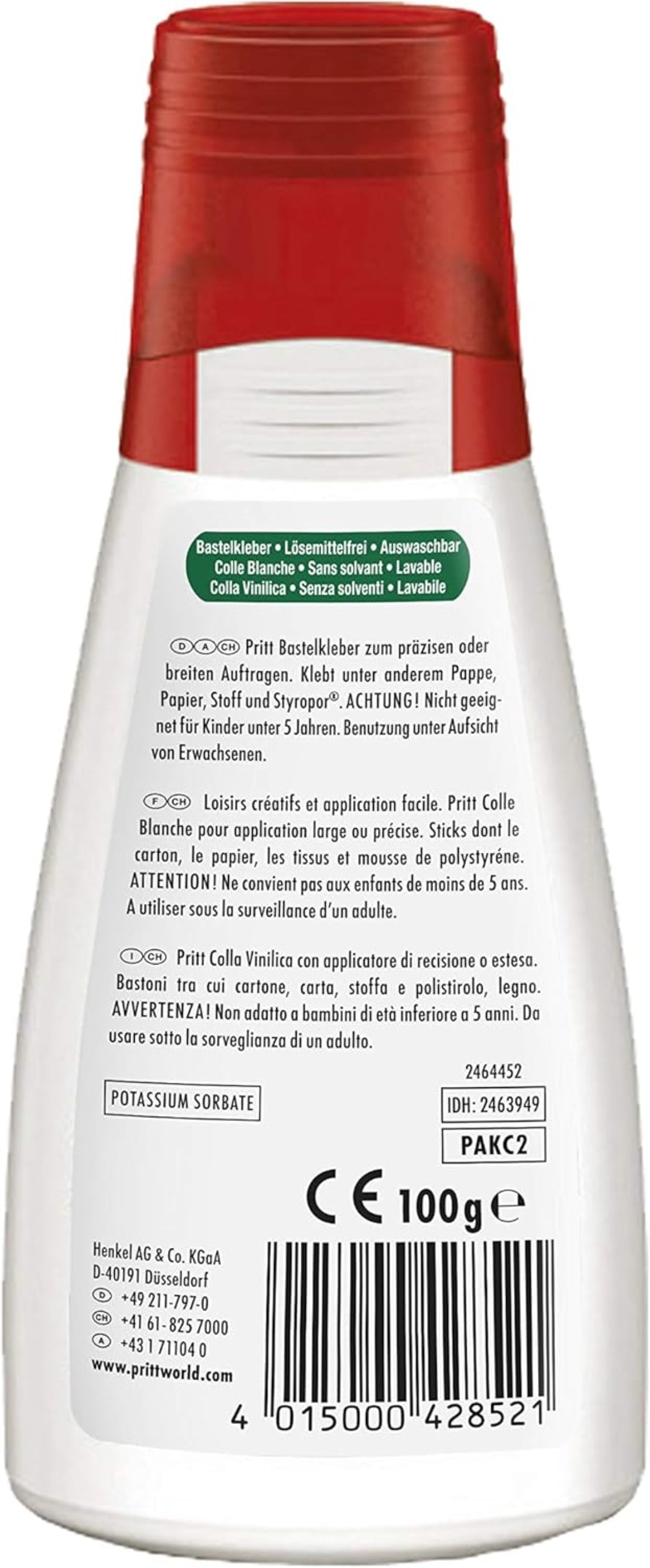 Pritt Bastelkleber 100g - Alleskleber transparent trocknend