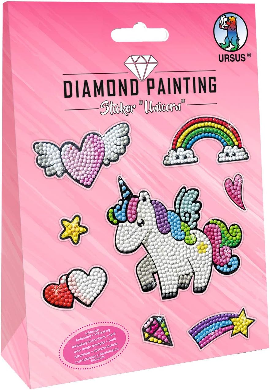 Ursus Diamond Painting Sticker Einhorn