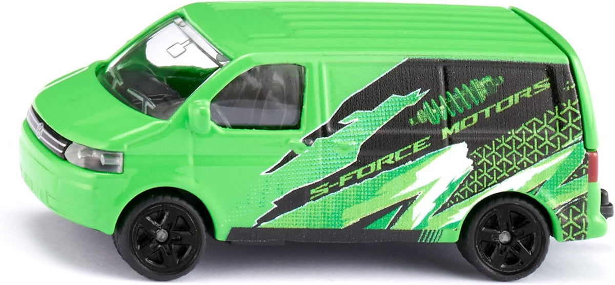 SIKU VW T5 Transporter S-Force Motors - Sammlermodell mit Anhängerkupplung