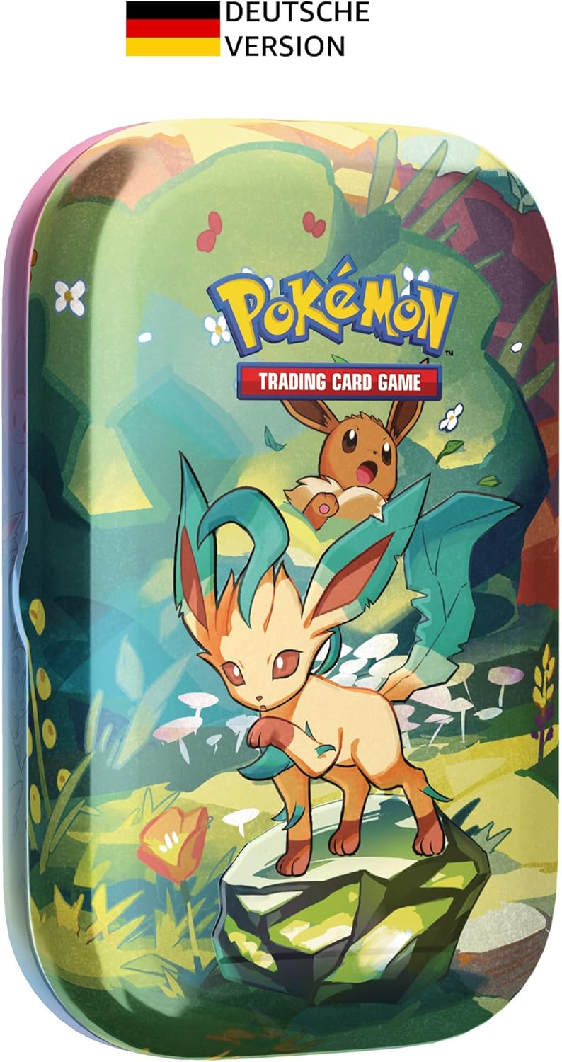 Pokémon TCG Mini-Tin-Box Karmesin & Purpur - Prismatische Entwicklungen: Folipurba