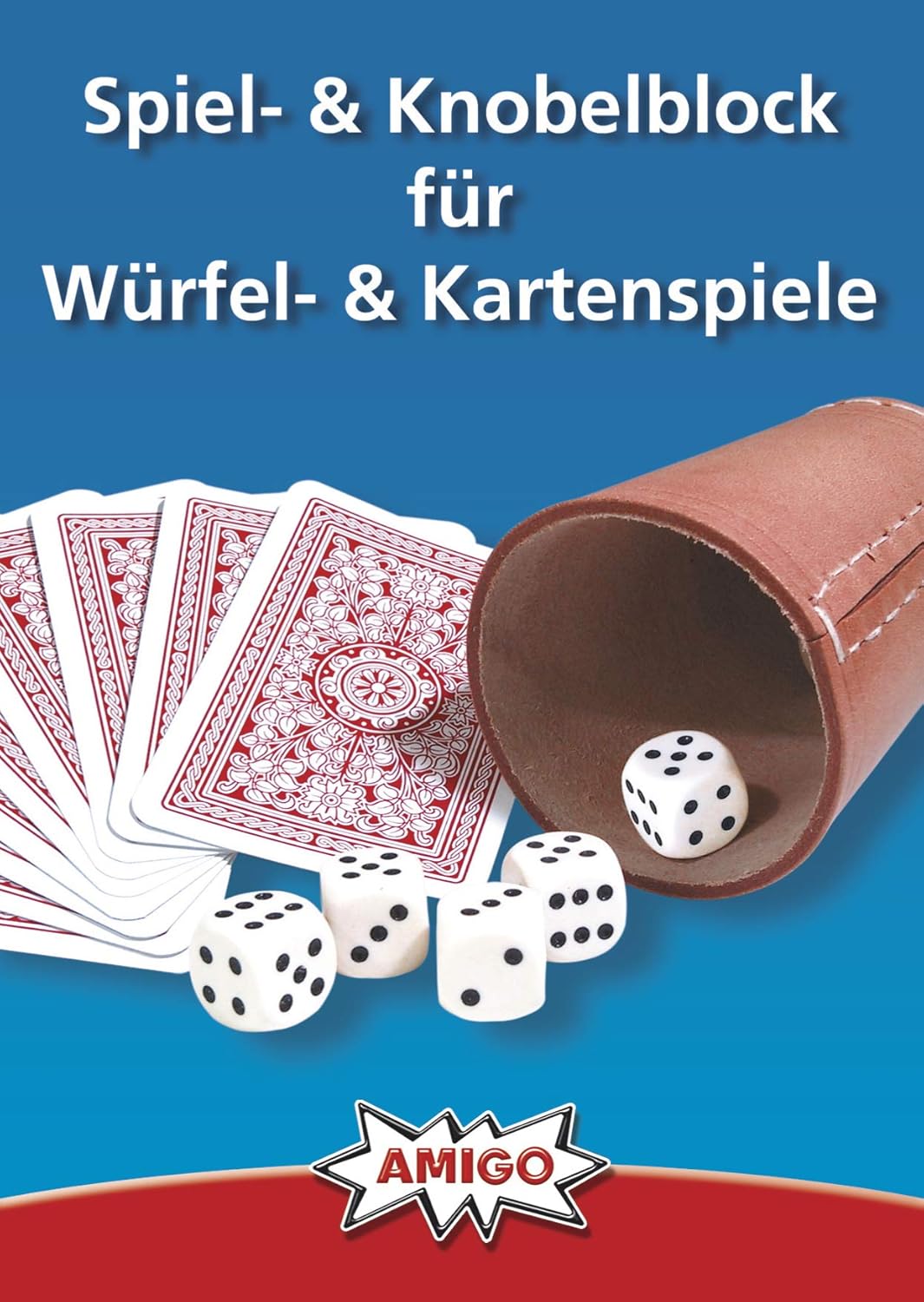 AMIGO Spiel- & Knobelblock für Würfel- & Kartenspiele