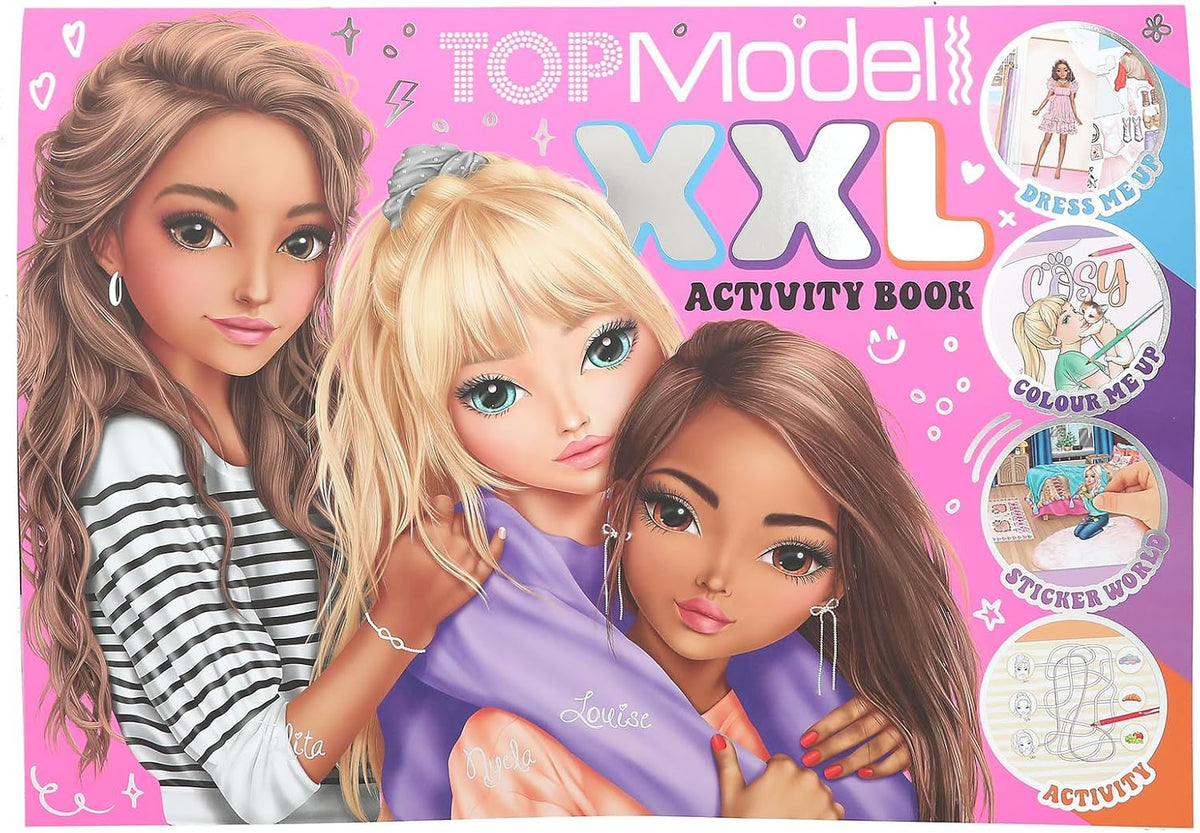 TOPModel Kreativbuch XXL - Malbuch mit 24 Seiten zum Ausmalen & Gestalten