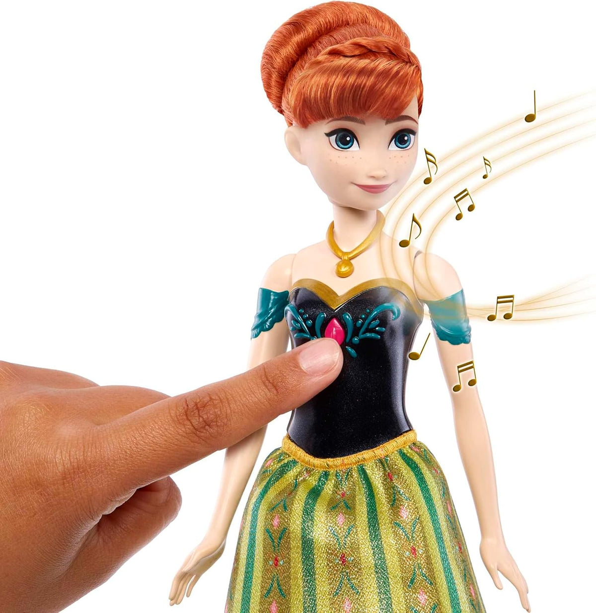 Mattel Disney Frozen Anna-Musikpuppe mit Musik - ab 3 Jahren