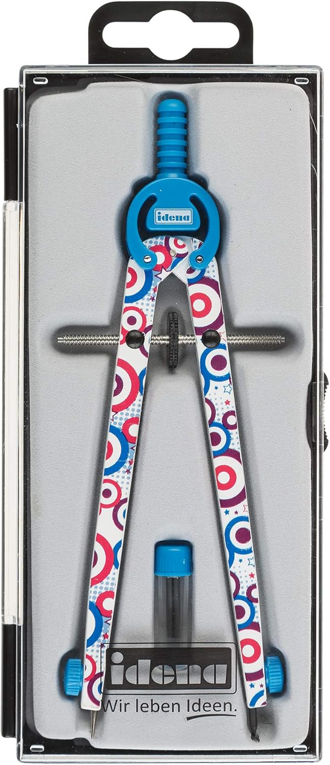 Idena Schnellverstellzirkel Style Circle mit Ersatzminen-Dose im Etui