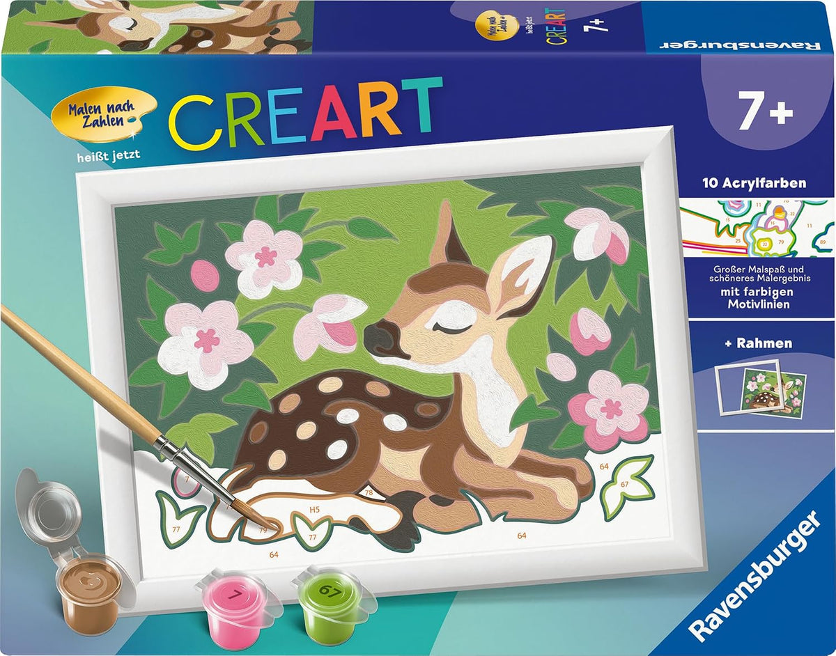 Ravensburger CREART Malen nach Zahlen – Kleines Reh