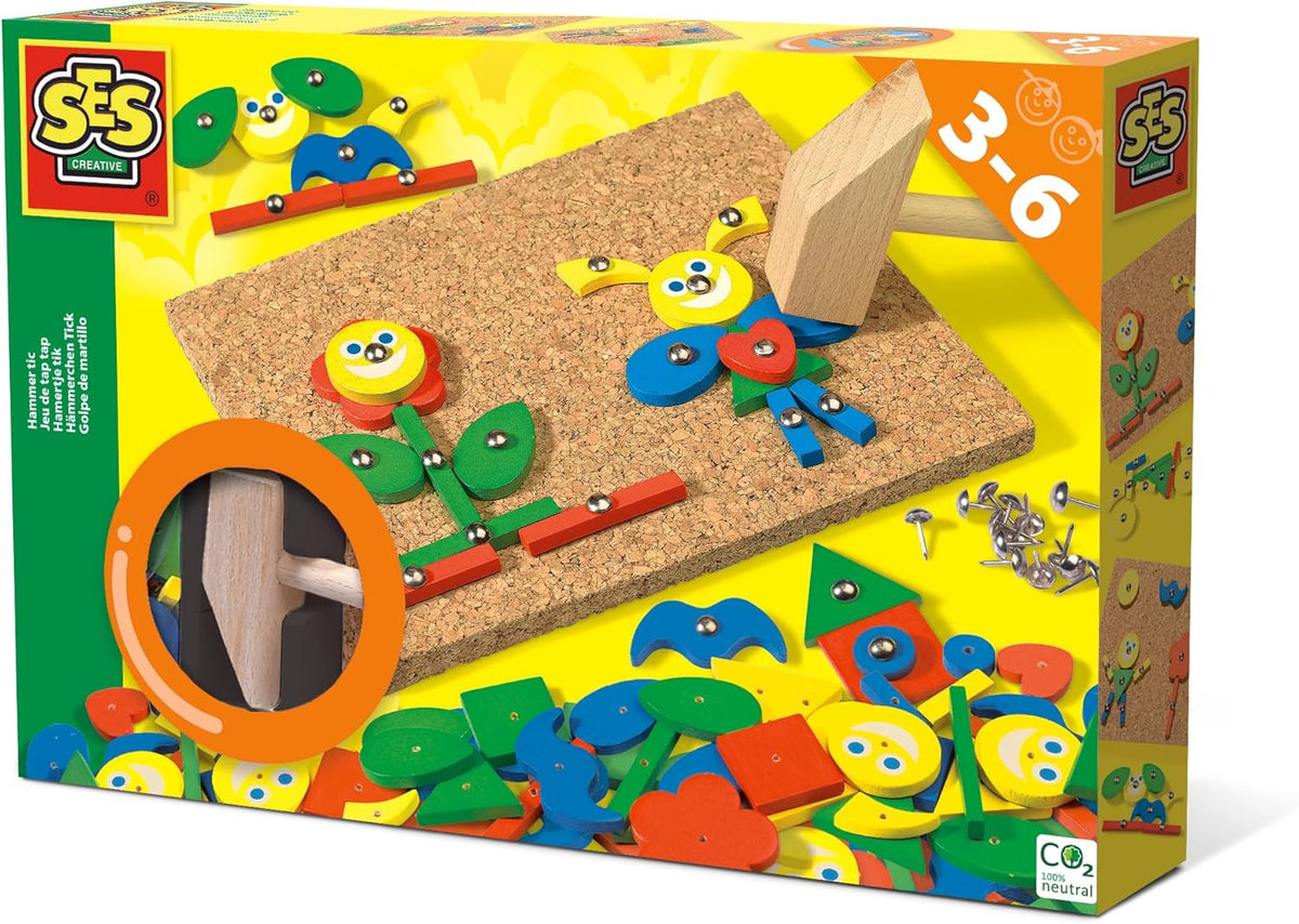 SES Hämmerchen Tick Fantasie (00926) - Kreatives Bastelset für Kinder ab 3 Jahren