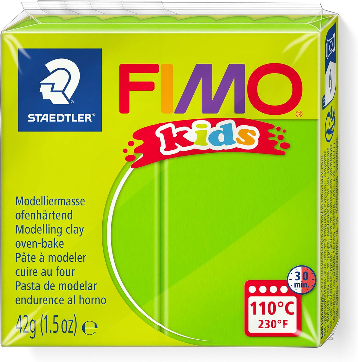 FIMO kids Modelliermasse hellgrün 42g - weich & kreativ