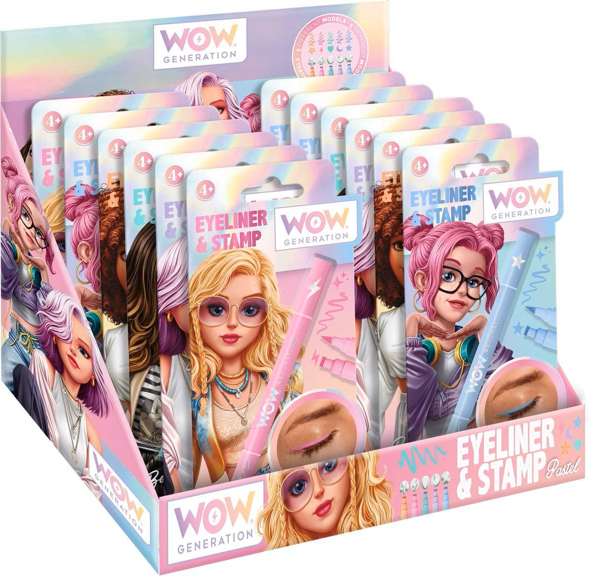WOW GENERATION 1x Eyeliner mit Stempel - 5fach sortiert