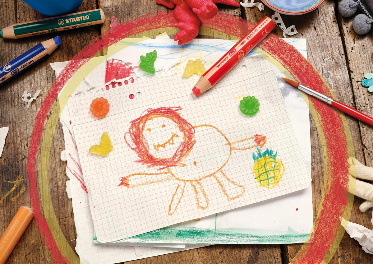 STABILO Woody 3in1 Buntstift 6er Pack