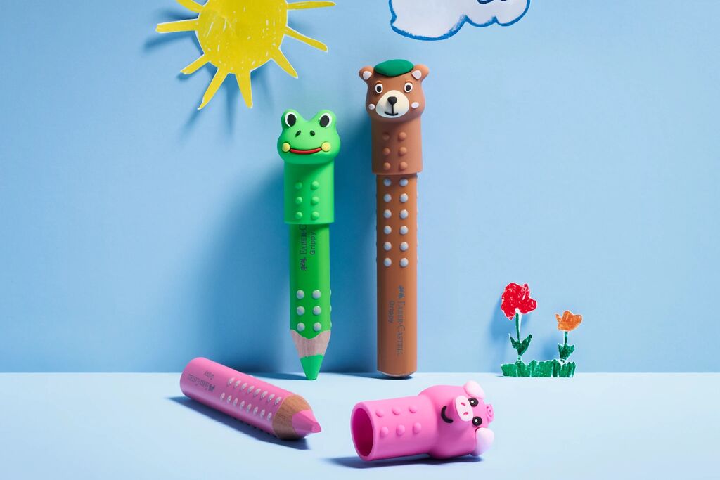 Faber-Castell Grippy Stiftkappe – 1 von 6 Motiven zufällig