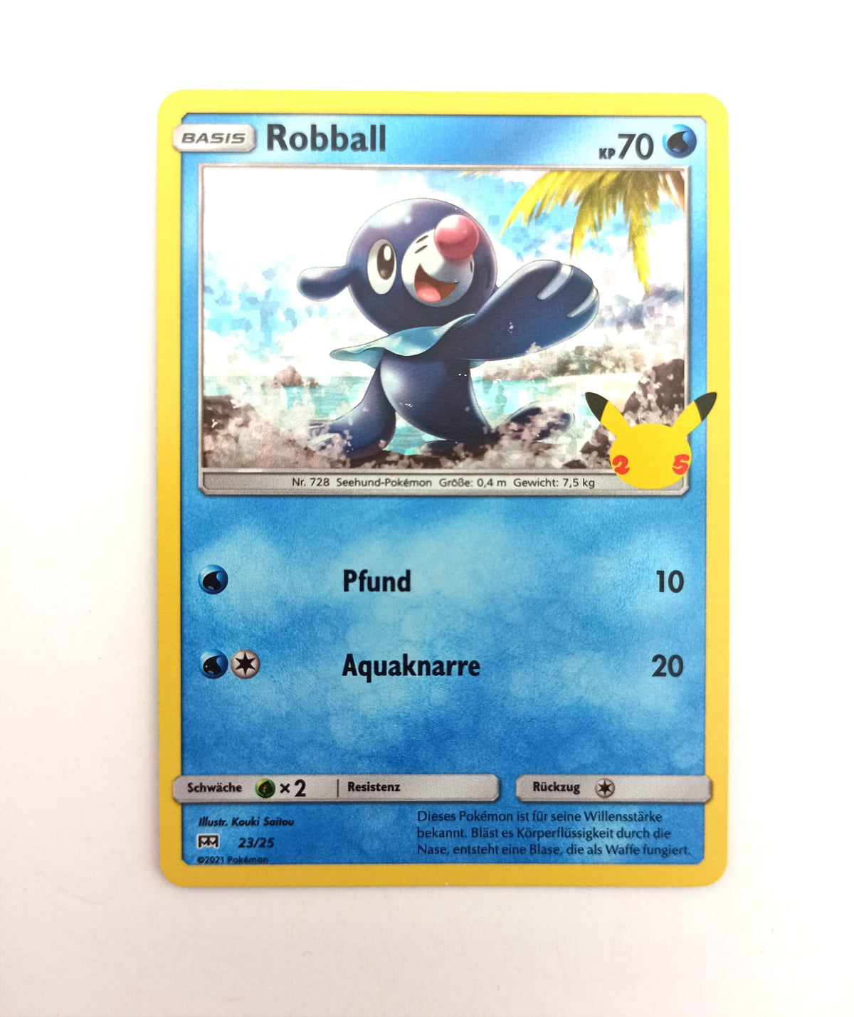 Pokemon Karte Robball 23/25 25th Jubiläum FOIL HOLO