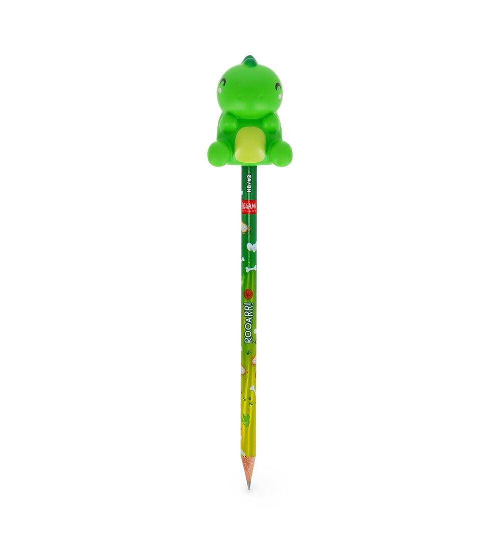 LEGAMI Anti-Stress Bleistift mit Dino-Topper