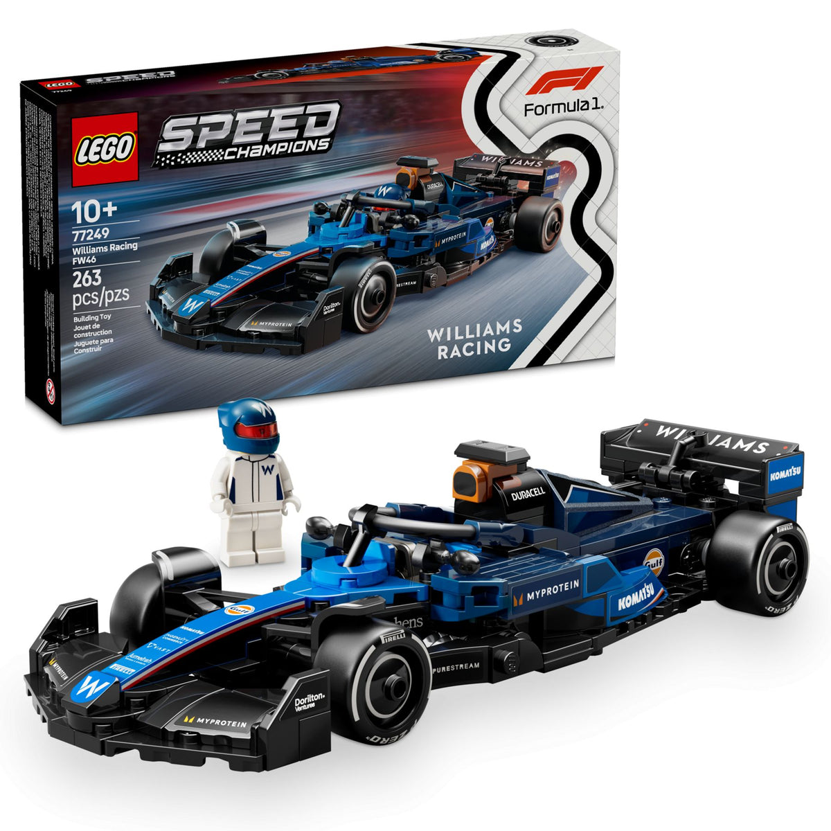 LEGO Speed Champions Williams Racing FW46 F1 Rennauto - 263 Teile