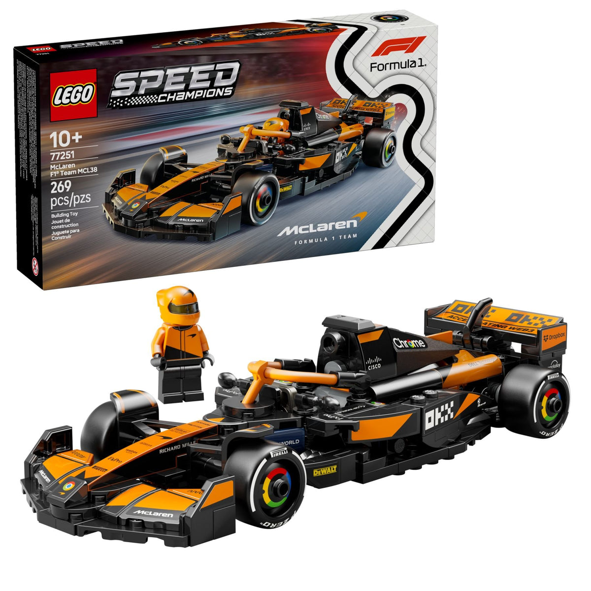 LEGO® Speed Champions 77251 McLaren F1® Team MCL38 Rennauto - 269 Teile