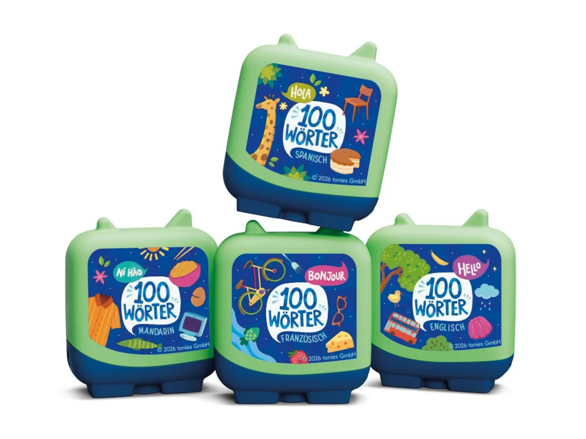 tonies Pocket Tonies – 100 Wörter in den Sprachen dieser Welt, 4er-Set