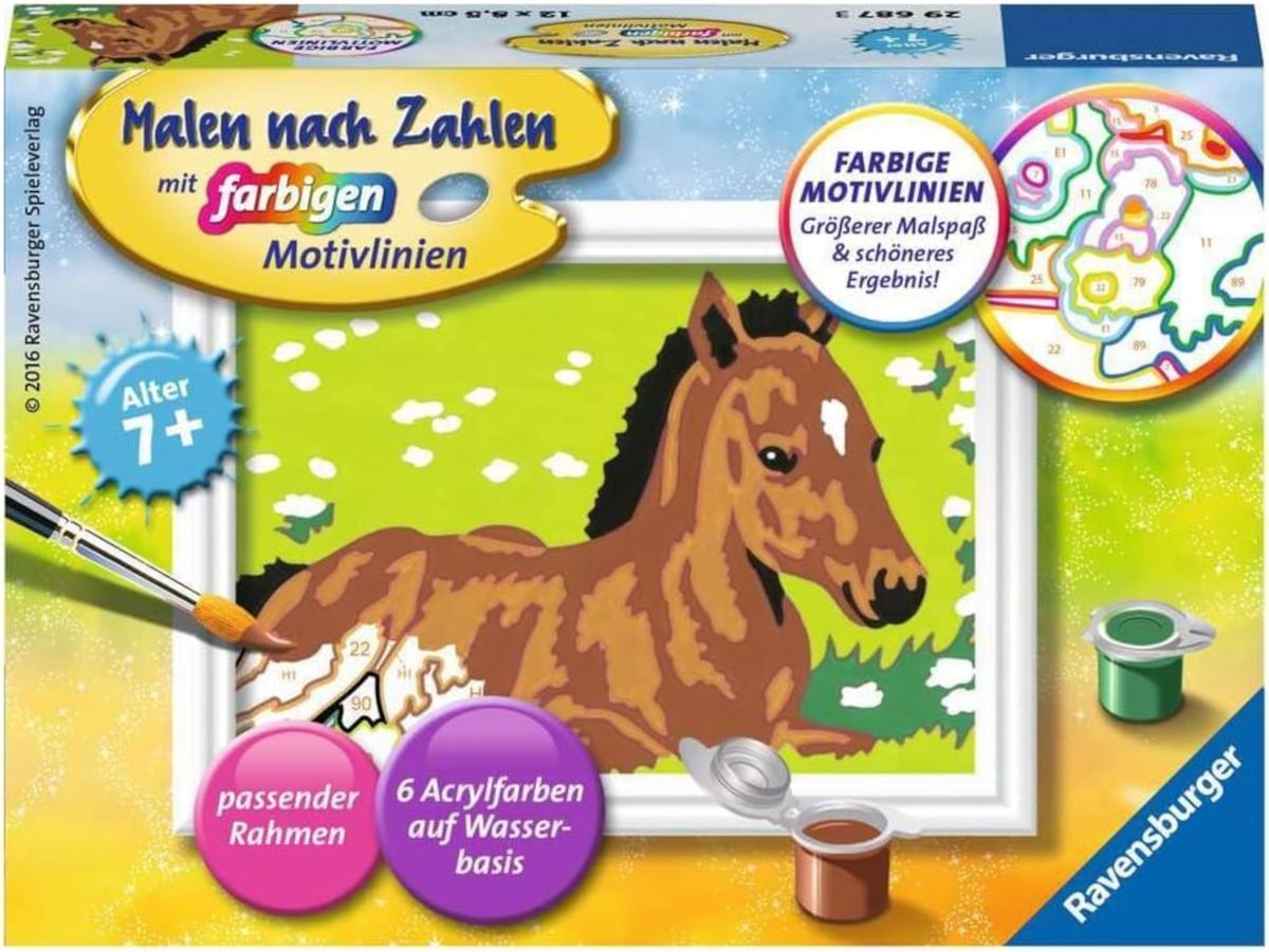 Ravensburger Malen nach Zahlen Kleines Fohlen ab 7 Jahren