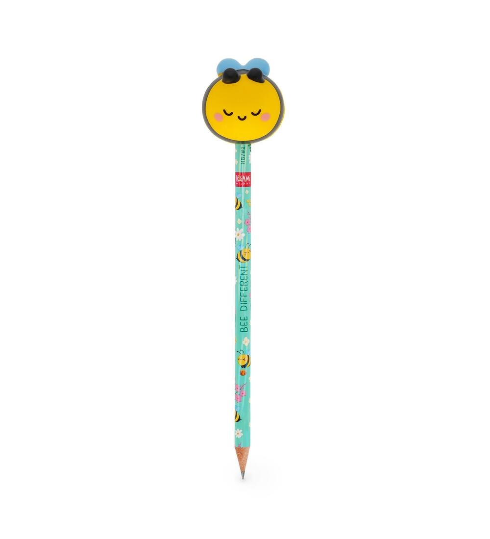 LEGAMI Bleistift mit Radiergummi-Topper – 1 Design zufällig