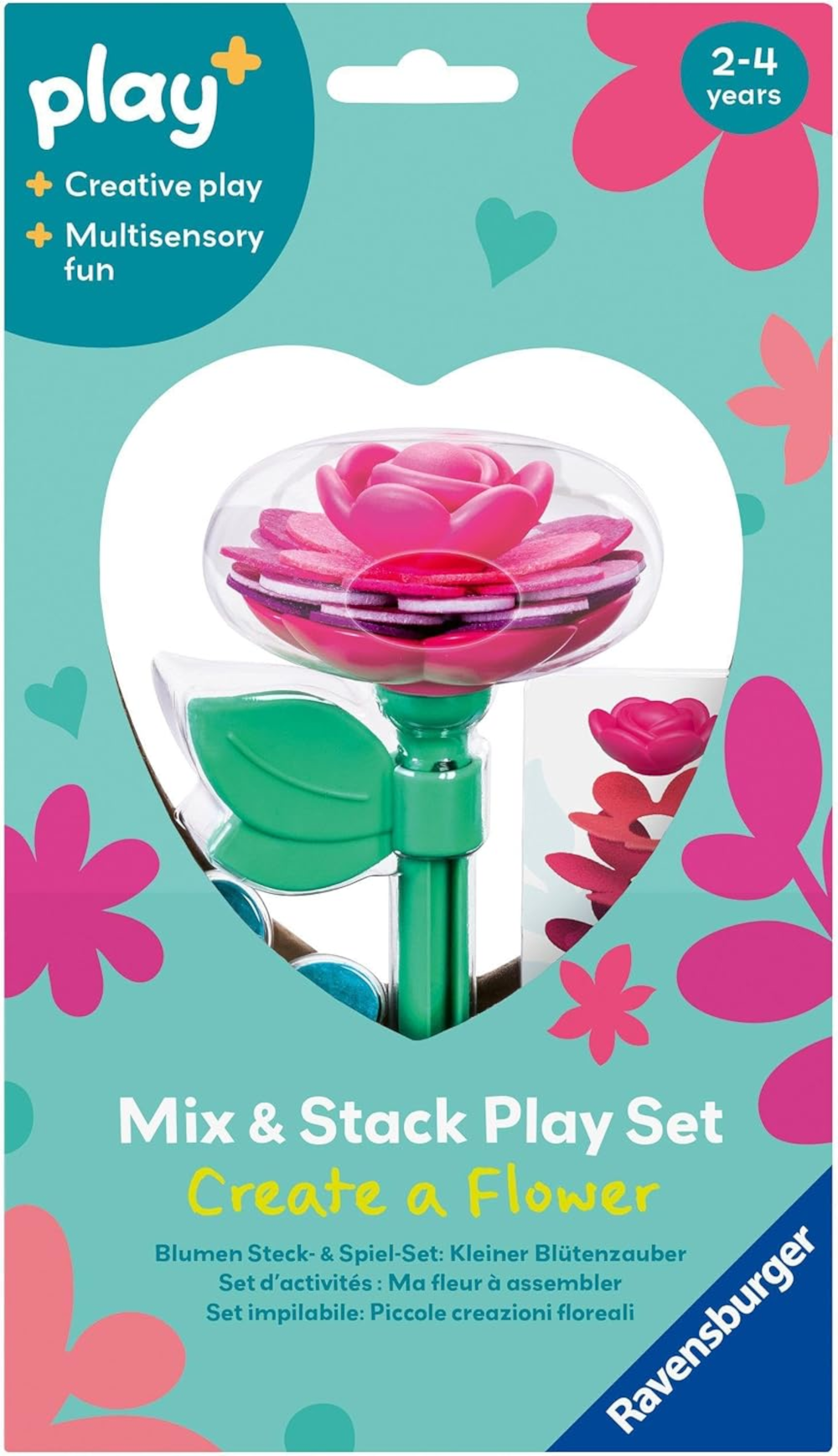 Ravensburger play+ Blumen-Steckset Kleiner Blütenzauber