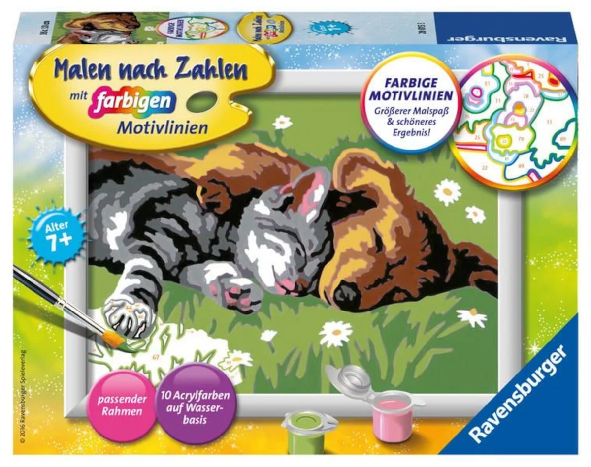Ravensburger Malen nach Zahlen – Tiefer Schlaf, ab 7 Jahren