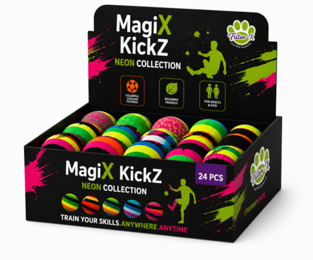 MagiX KickZ NEON Collection Ball – 1 Design zufällig