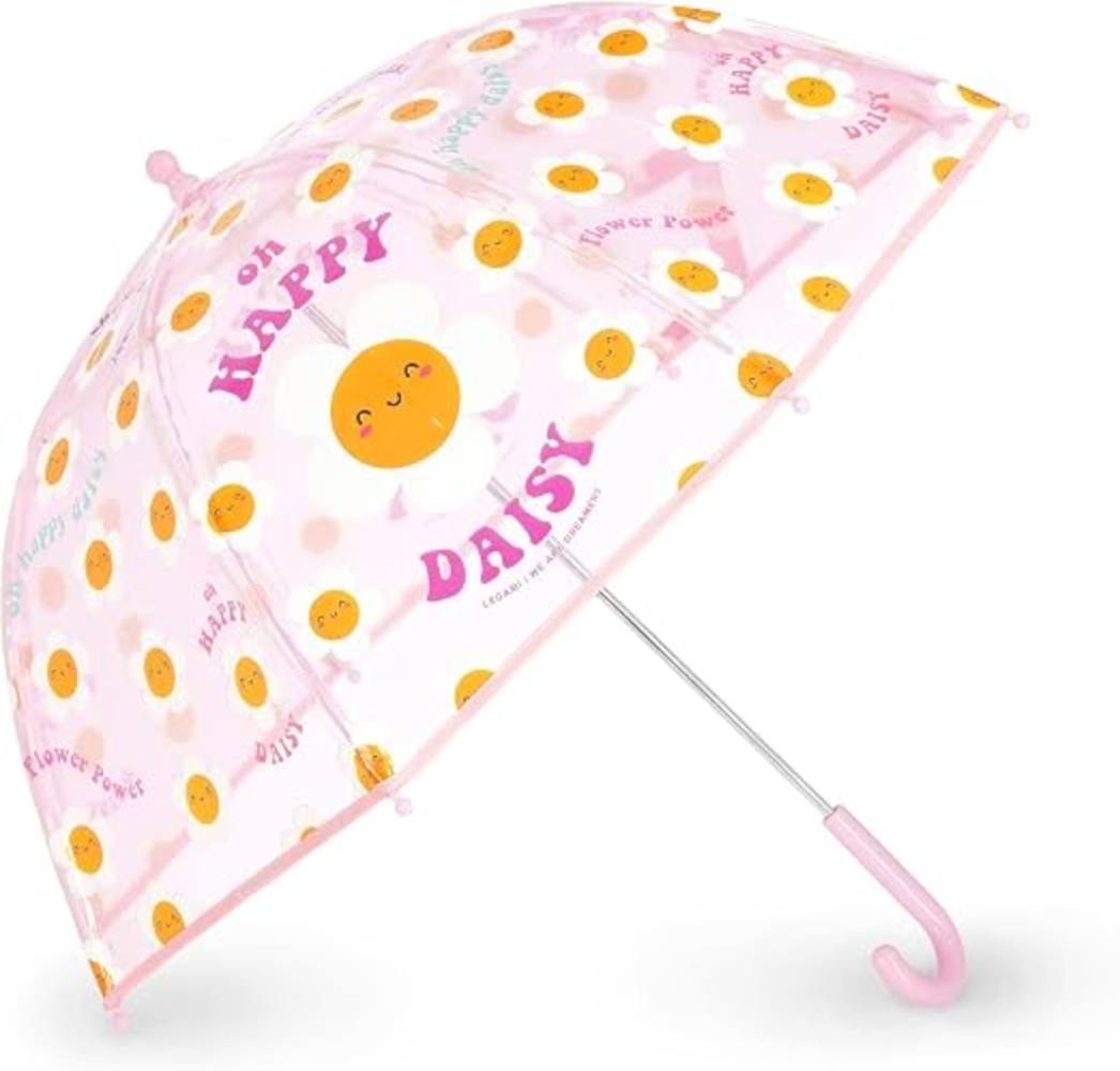 LEGAMI Kinderregenschirm Daisy mit Hakengriff, ab 4 Jahren