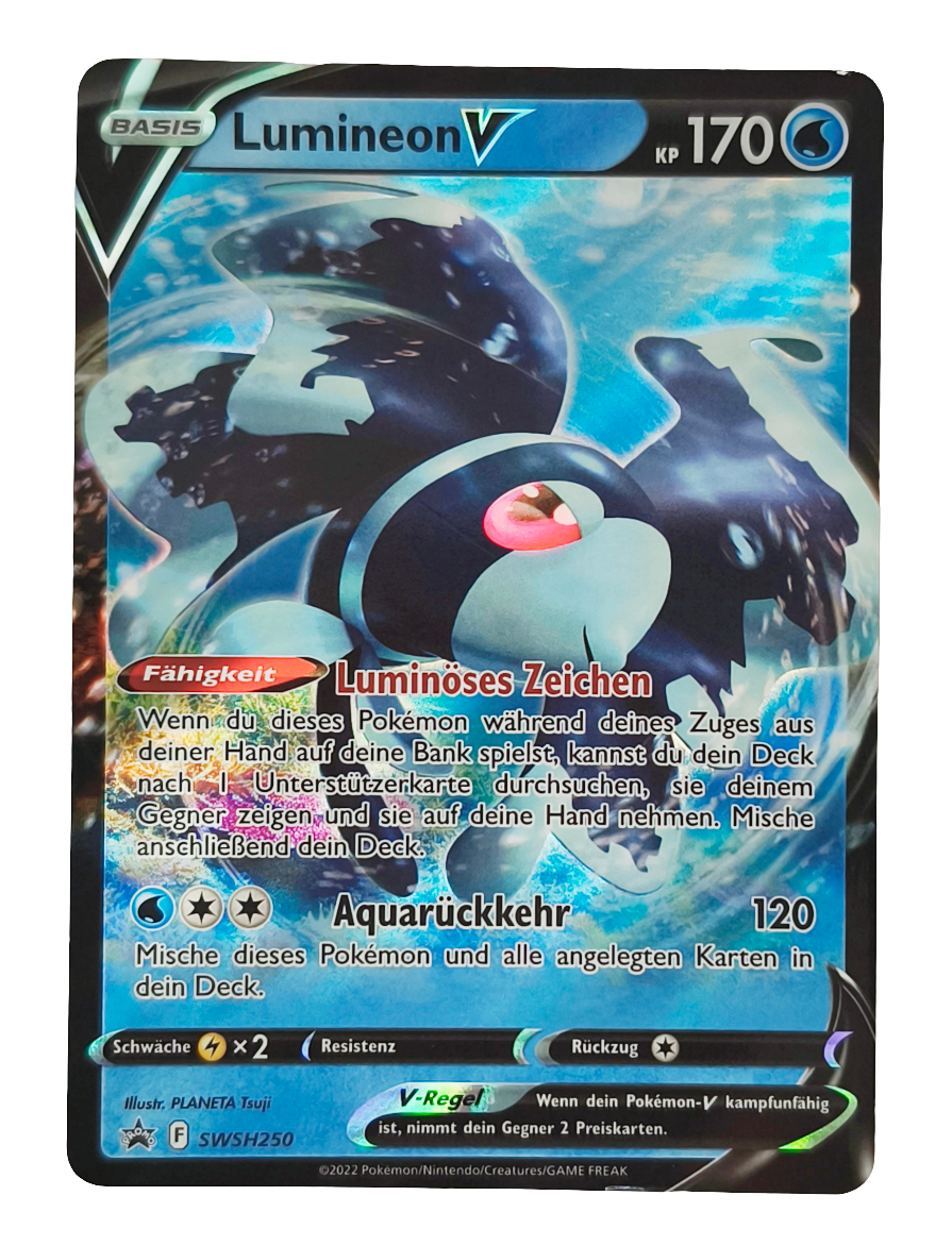 Pokemon Karte Lumineon V SWSH250 Black Star Promo - Peer Online Shop