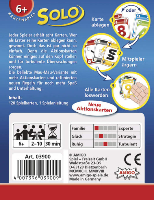 Solo – AMIGO Kartenspiel Mau-Mau-Variante