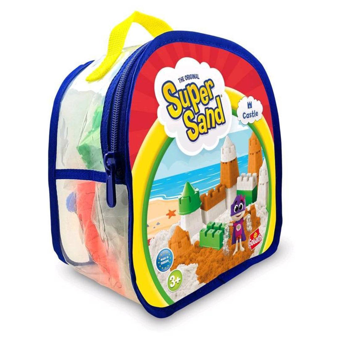 Super Sand Sandburg Rucksack - Kinetischer Modelliersand Set